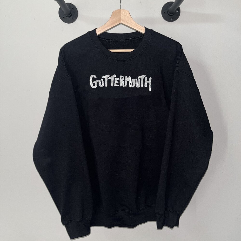 Black White Guttermouth Punk Rock Band 2000s Crewneck Sweatshirt